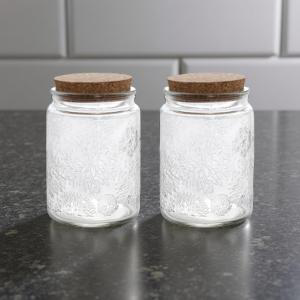 Vorratsglas im 2er SPAR-Set: "LIEBLINGSGLAS" mit Korkdeckel (1000 ml)