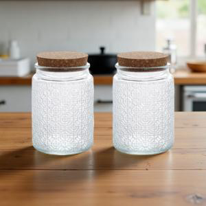 Vorratsglas im 2er SPAR-Set: "LIEBLINGSGLAS" mit Korkdeckel (1000 ml)