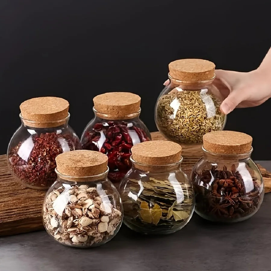 3 für 2 SPAR-Set: Vorratsglas "DUFTGLÜCK" mit Korkdeckel (500 ml)