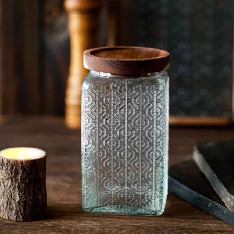 3 für 2 SPAR-Set: Vorratsglas "ZIERVORRAT" mit Holzdeckel (1000 ml)