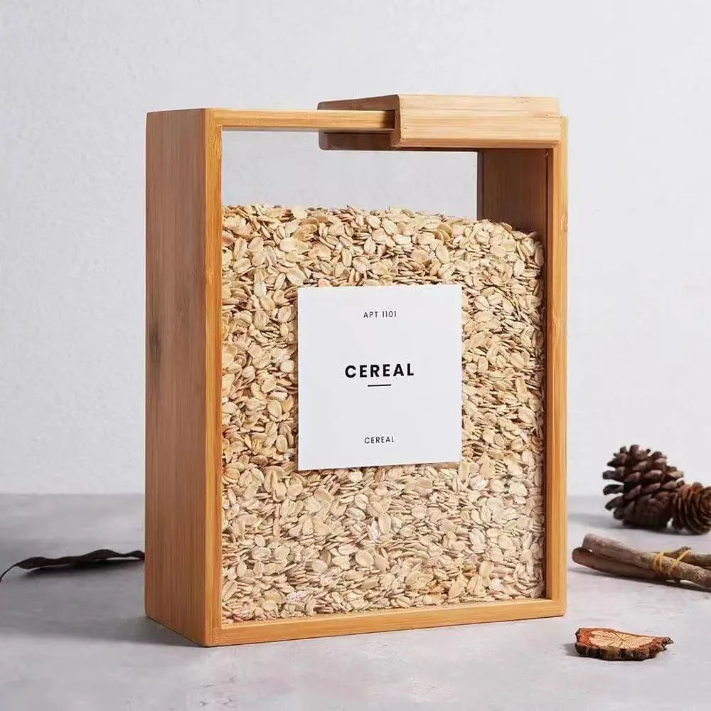 3 für 2 SPAR-Set: Vorratsglas "NUDELLIEBE" mit Holzrahmen (2000 ml)