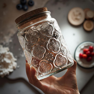 Vorratsglas im 2er SPAR-Set:  "LIEBLINGSGLAS" mit Korkdeckel (1000 ml)