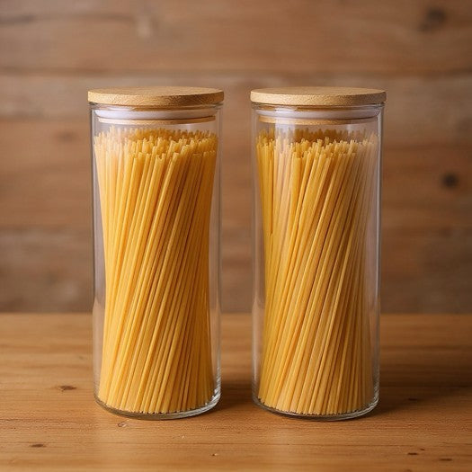 Vorratsglas im 2er SPAR-Set: "PASTORIA" mit Holzdeckel (1500 ml)