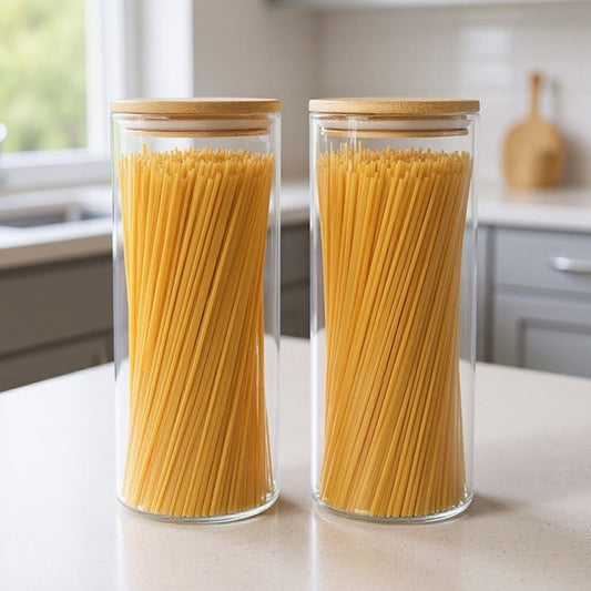 Vorratsglas im 2er SPAR-Set: "PASTORIA" mit Holzdeckel (1500 ml)