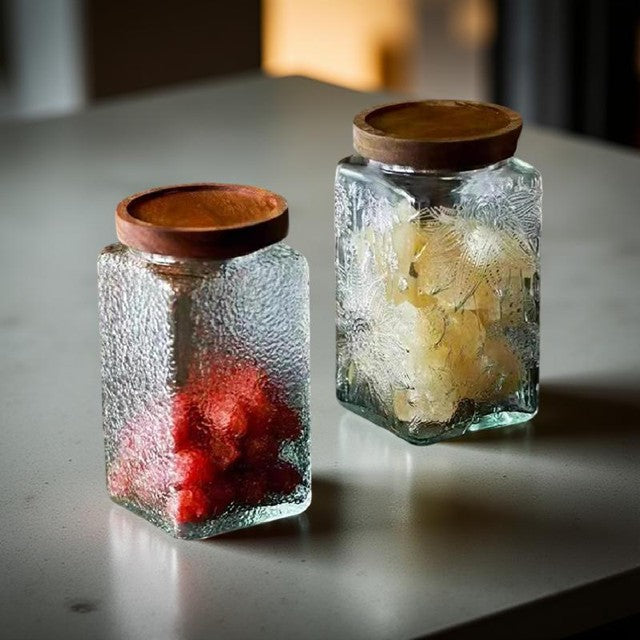 3 für 2 SPAR-Set: Vorratsglas "ZIERVORRAT" mit Holzdeckel (1000 ml)
