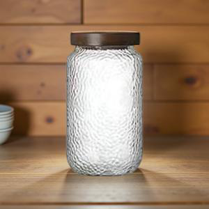 3 für 2 SPAR-Set: Vorratsglas "GLASLIEBE" mit Holzdeckel (700/800/1000 ml)