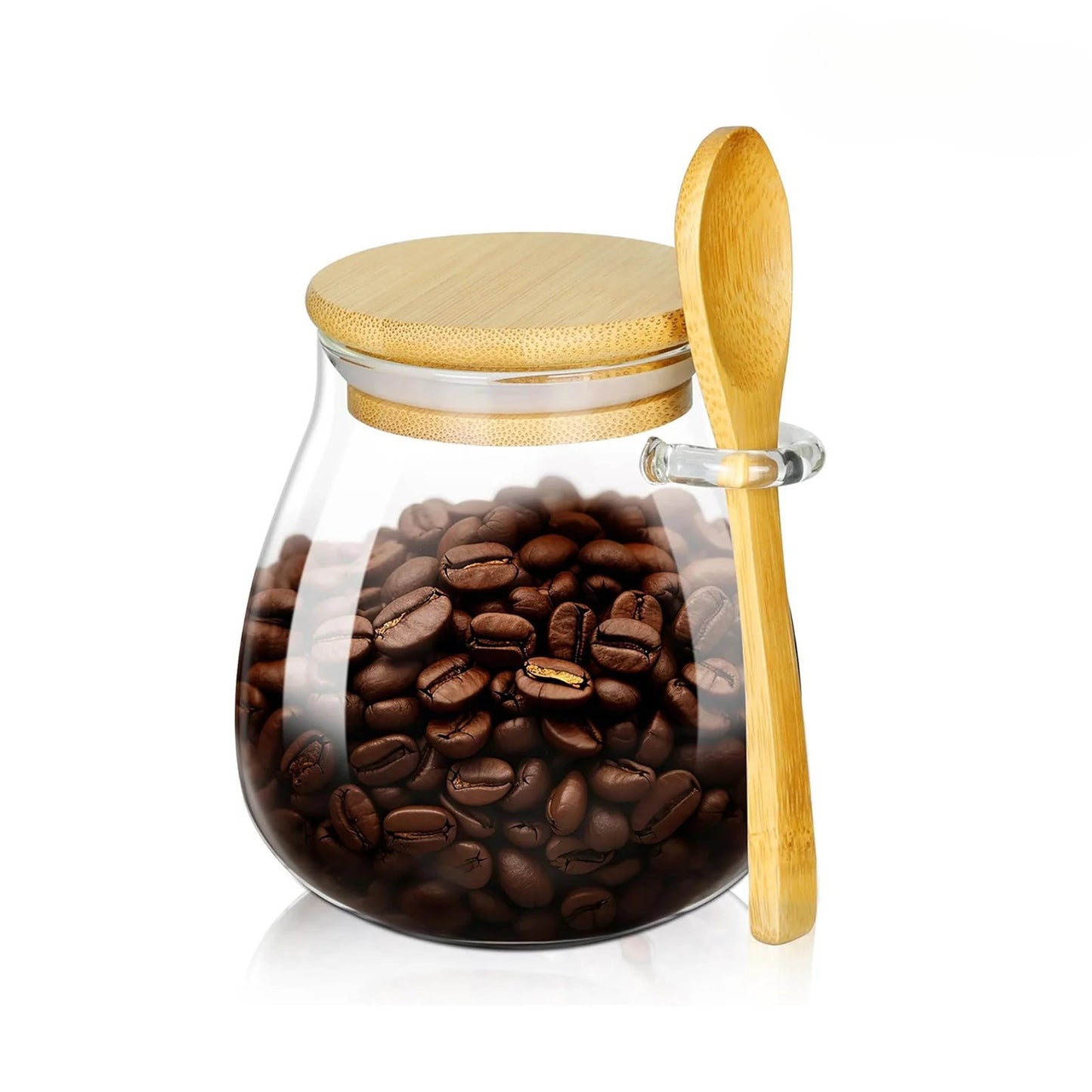3 für 2 SPAR-Set: Vorratsgläser "ZAUBERVORRAT" mit Holzdeckel und Löffel (350/600/1000 ml)