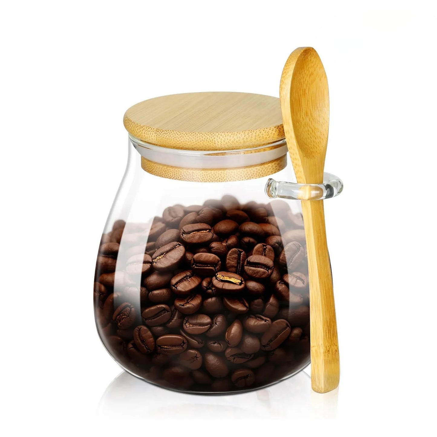 3 für 2 SPAR-Set: Vorratsgläser "ZAUBERVORRAT" mit Holzdeckel und Löffel (350/600/1000 ml)