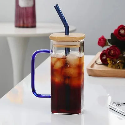 Trinkglas 2er SPAR-Set: "SOMMERSCHLUCK" mit Holzdeckel (400 ml)
