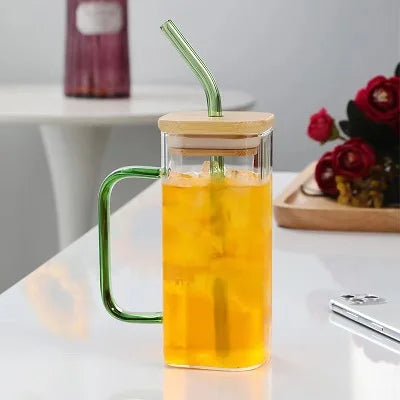 Trinkglas 2er SPAR-Set: "SOMMERSCHLUCK" mit Holzdeckel (400 ml)