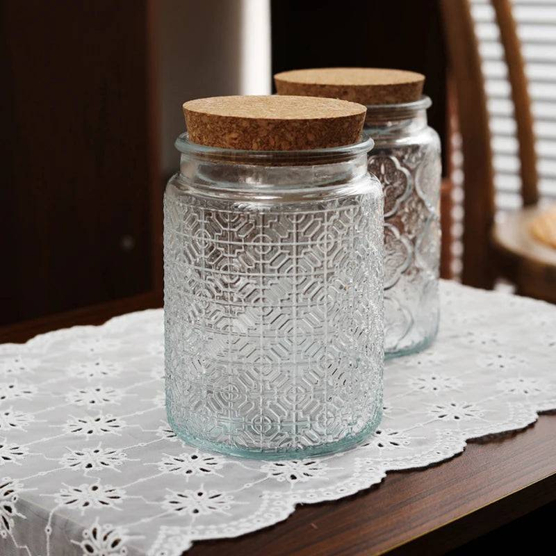 Vorratsglas im 2er SPAR-Set:  "LIEBLINGSGLAS" mit Korkdeckel (1000 ml)
