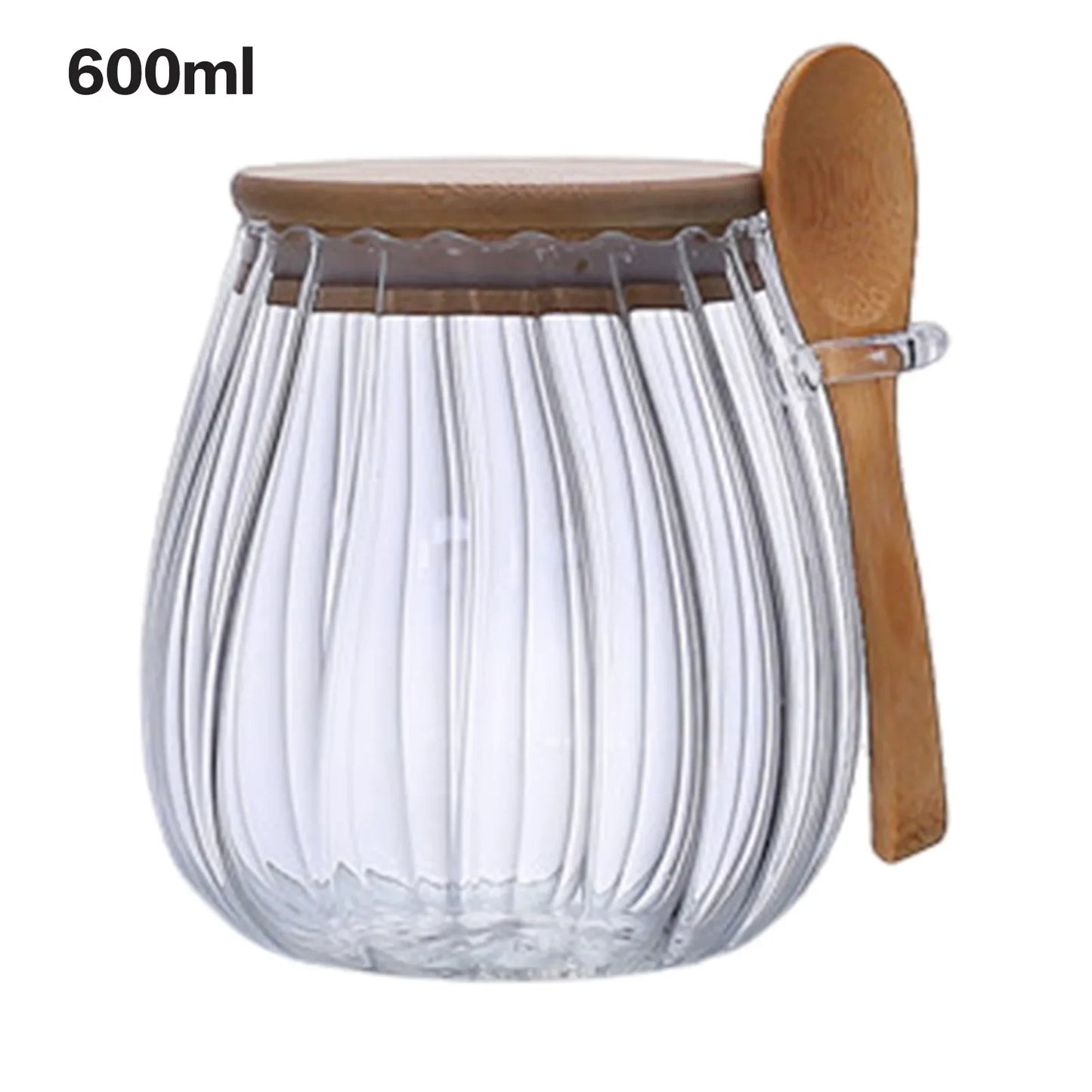 3 für 2 SPAR-Set: Vorratsglas "FILEGRANO" mit Holzdeckel und Löffel (350/600/1000 ml)