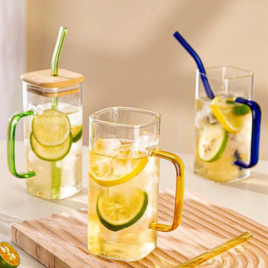 Trinkglas 2er SPAR-Set: "SOMMERSCHLUCK" mit Holzdeckel (400 ml)