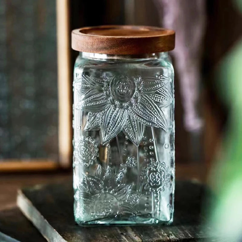 3 für 2 SPAR-Set: Vorratsglas "ZIERVORRAT" mit Holzdeckel (1000 ml)