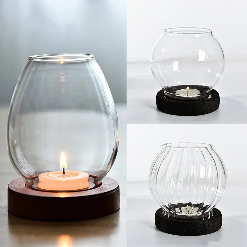 3 für 2 SPAR-Set: Windlicht "FLAMMENZAUBER" (Ø8x10,5/Ø10x9,5/Ø10x9,5cm)